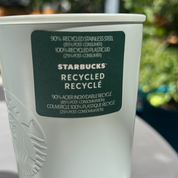 ♻️ Starbucks light green Recycled SS 12oz Tumbler NWT🍀 - Picture 2 of 7